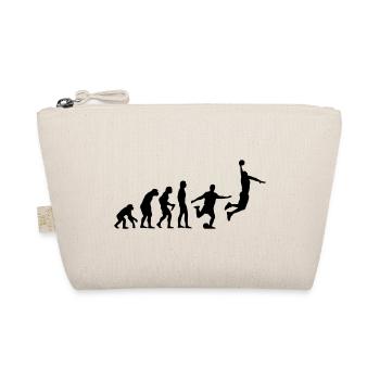 Basketball Evolution Fußball - Bio-Täschchen - Natur - Vorne