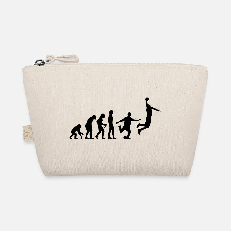 Basketball Evolution Fußball - Bio-Täschchen - Natur