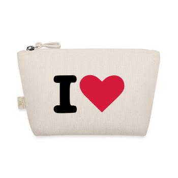 i love - Bio-Täschchen - Natur - Vorne