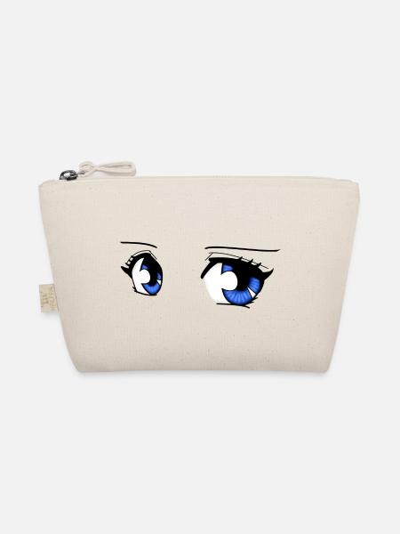 manga eyes - Organic Pouch - nature - Front
