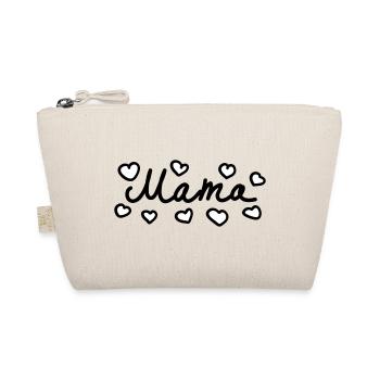 Mama - Herz - 2 - Bio-Täschchen - Natur - Vorne