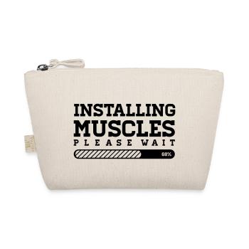 INSTALLING MUSCLES - PLEASE WAIT - Bio-Täschchen - Natur - Vorne