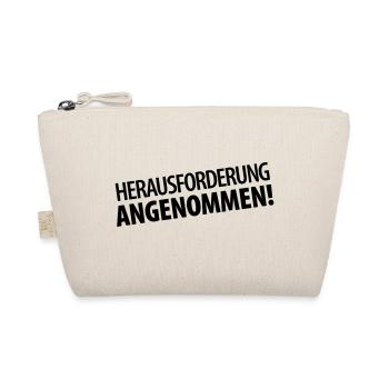 Herausforderung angenommen (dh) - Bio-Täschchen - Natur - Vorne