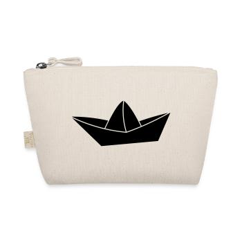 Papierschiff, paper ship - Bio-Täschchen - Natur - Vorne