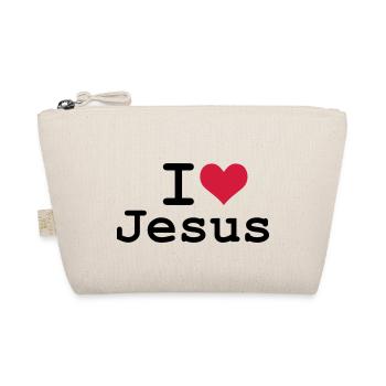 I Love Jesus - Bio-Täschchen - Natur - Vorne