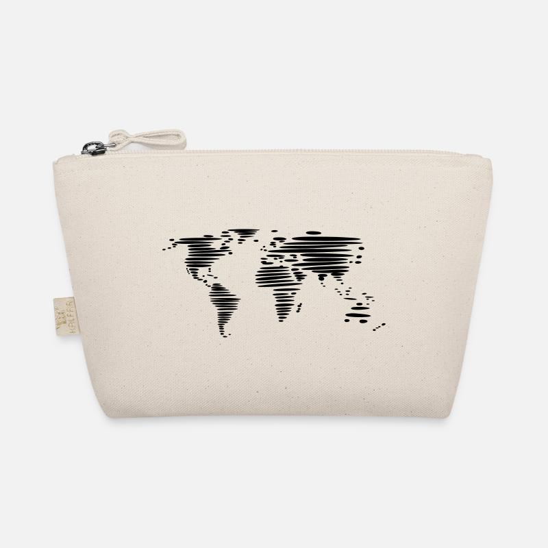 World map - Organic Pouch - nature