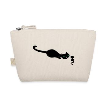 Chat rétro et la souris - Trousse biologique - nature - Devant