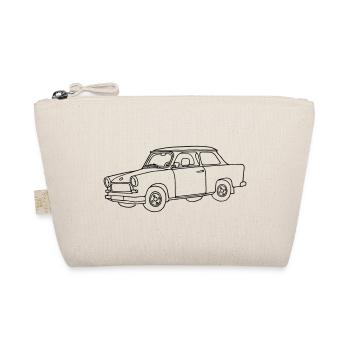Trabi, , Kleinwagen der DDR - Bio-Täschchen - Natur - Vorne