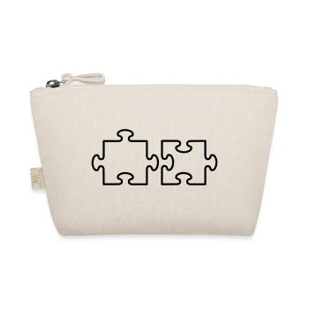 2 Puzzle Teile - Bio-Täschchen - Natur - Vorne