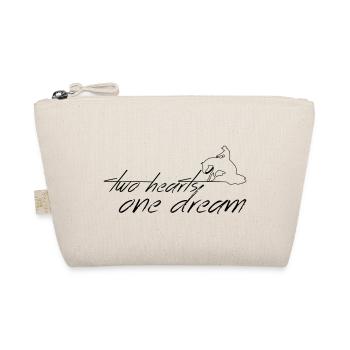 2 hearts 1 dream slider - Organic Pouch - nature - Front