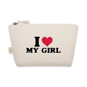 i love my girl - Organic Pouch - nature - Front