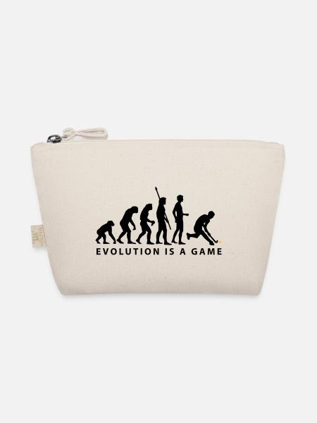 evolution_herren_hockey_b_2c - Bio-Täschchen - Natur - Vorne