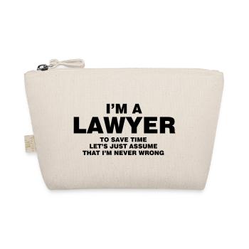 I'M A LAWYER NEVER WRONG - Trousse biologique - nature - Devant