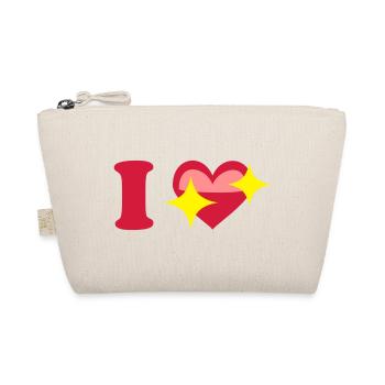 I love - Bio-Täschchen - Natur - Vorne
