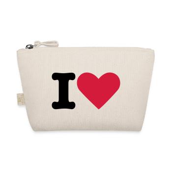 I Love - Organic Pouch - nature - Front