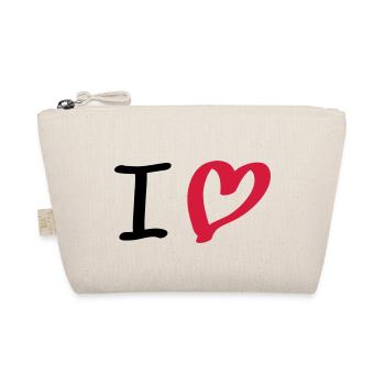 i love - Bio-Täschchen - Natur - Vorne