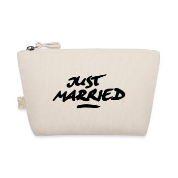 just married 1C - Bio-Täschchen - Natur - Vorne