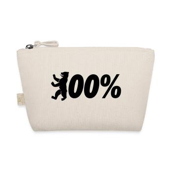 100% Berlin - Bio-Täschchen - Natur - Vorne