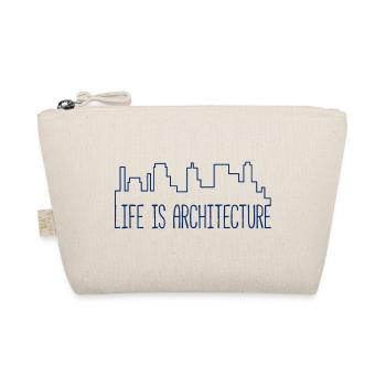 Architekt / Architektur: Life Is Architecture - Bio-Täschchen - Natur - Vorne