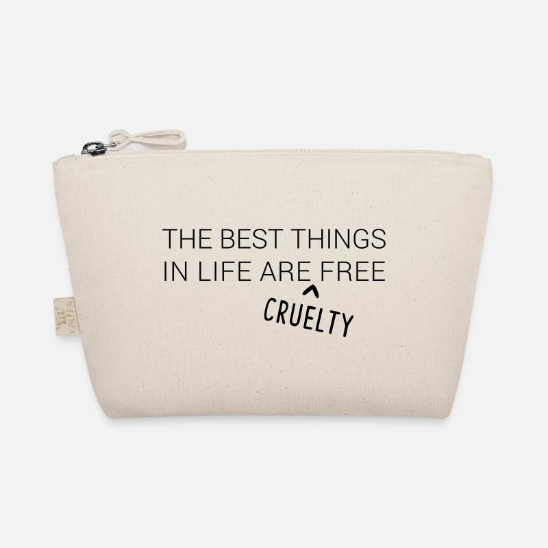 The best things in life are cruelty free - Bio-Täschchen - Natur