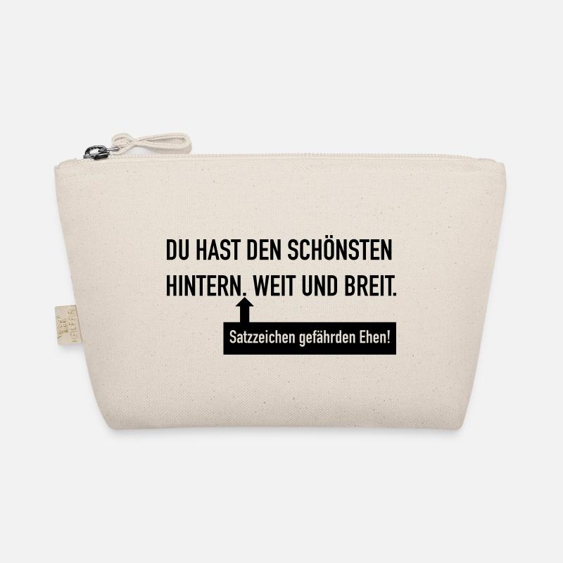 Du hast den schönsten Hintern - Bio-Täschchen - Natur