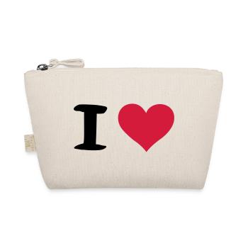 i heart - Organic Pouch - nature - Front