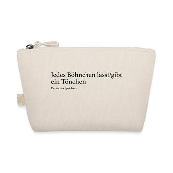 Jedes Böhnchen lässt gibt ein Tönchen - Bio-Täschchen - Natur - Vorne