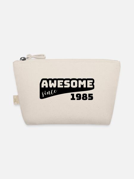 Awesome since 1985 / Birthday-Shirt - Bio-Täschchen - Natur