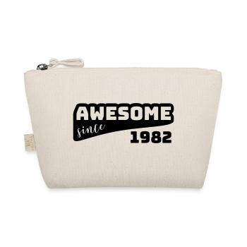 Awesome since 1982 / Birthday-Shirt - Organic Pouch - nature - Front