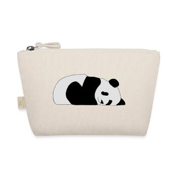 Schlafender Panda - Bio-Täschchen - Natur - Vorne