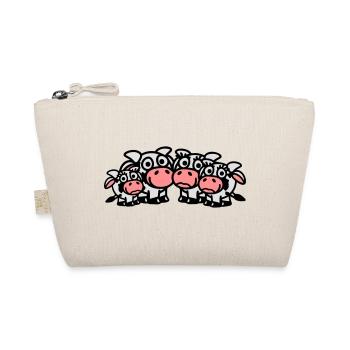 cow_family_with_two_girls_3c - Organic Pouch - nature - Front
