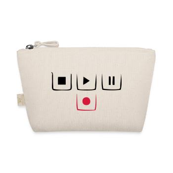 play pause stop rec - Organic Pouch - nature - Front
