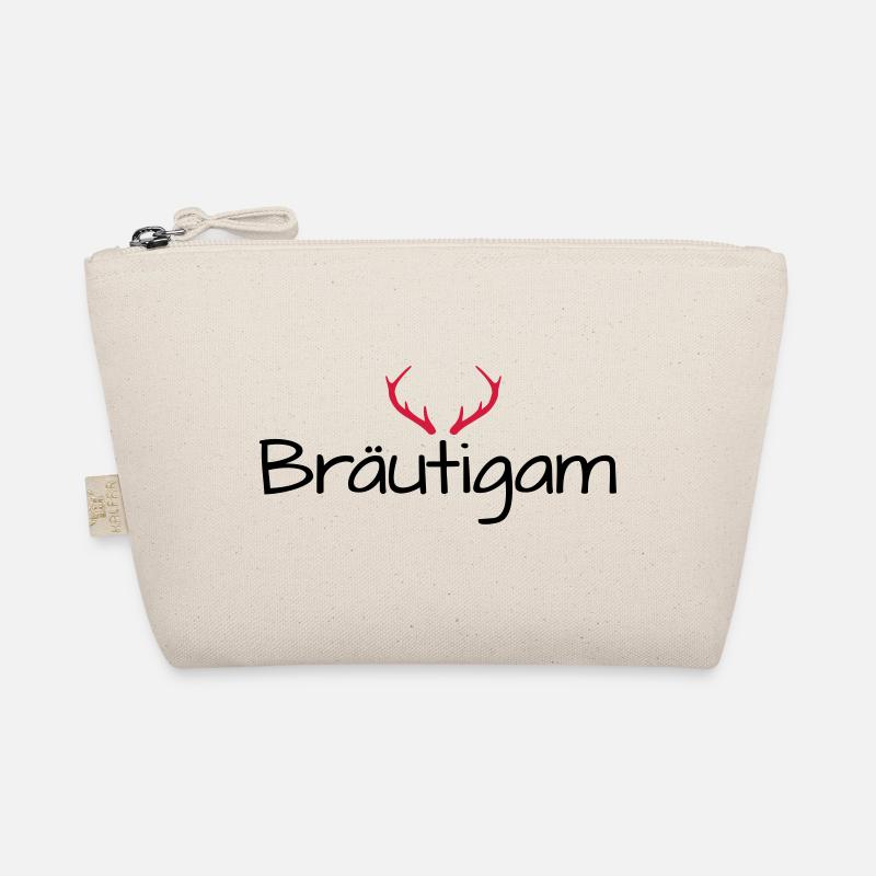 Bräutigam Geweih shirt Junggesellenabschied Bio-Täschchen