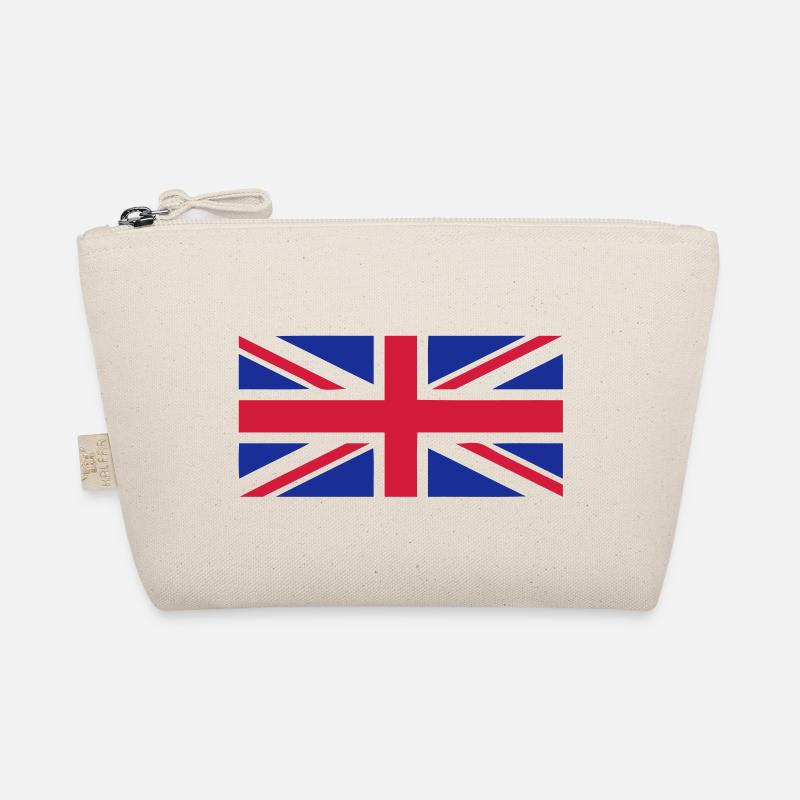 Englisch Flagge Englisch Flagge Union Jack - Bio-Täschchen - Natur