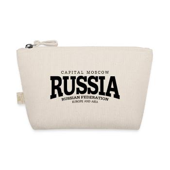 Russia (black) - Bio-Täschchen - Natur - Vorne