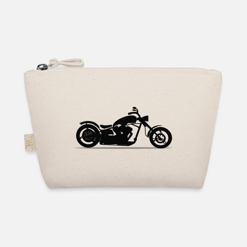 Motorrad-Chopper - Bio-Täschchen - Natur