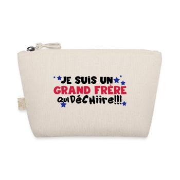 je suis un grand frère qui déchire - Trousse biologique - nature - Devant