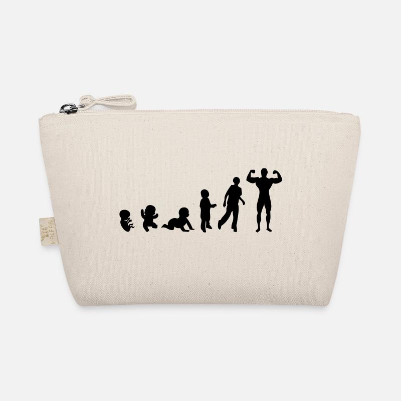 Evolution Mensch, Männer, Mann Bodybuilding-Sport Bio-Täschchen