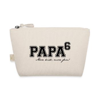 Papa hoch 6 - Bio-Täschchen - Natur - Vorne