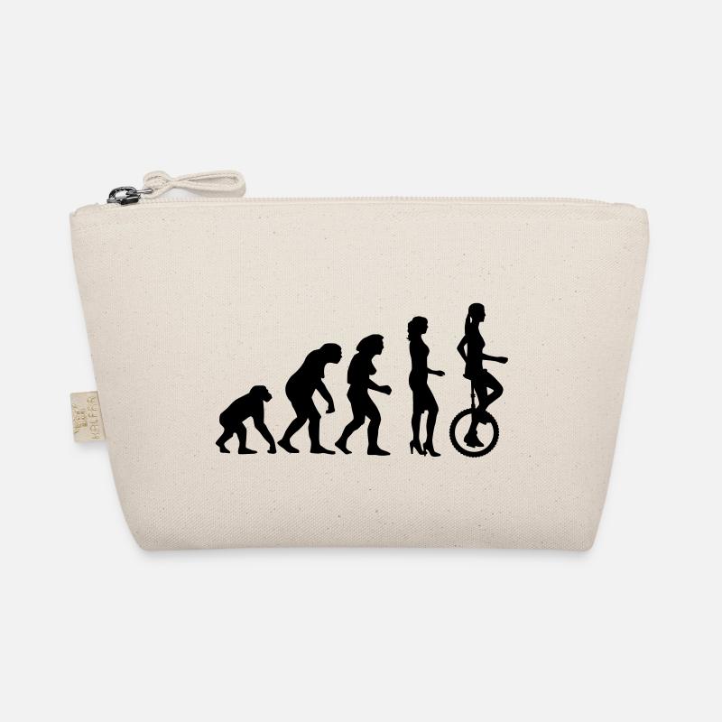 evolution_einradfahrerin_1c Organic Pouch
