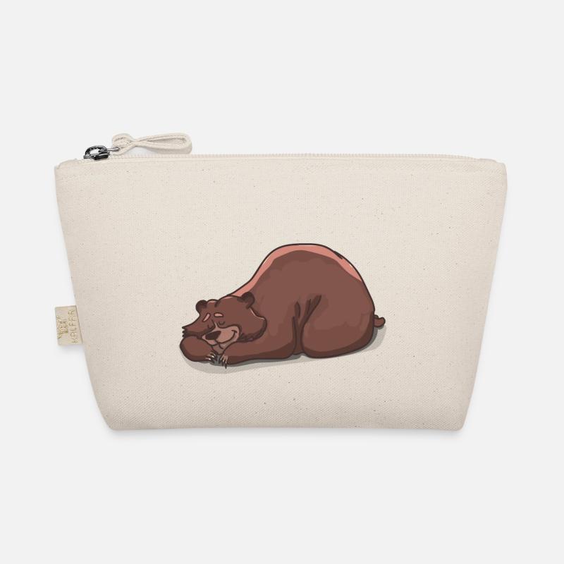 Der schlafende Bär - Bio-Täschchen - Natur