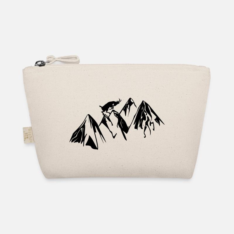 Mountain Goat Hiking Summit Gift Idea Organic Pouch