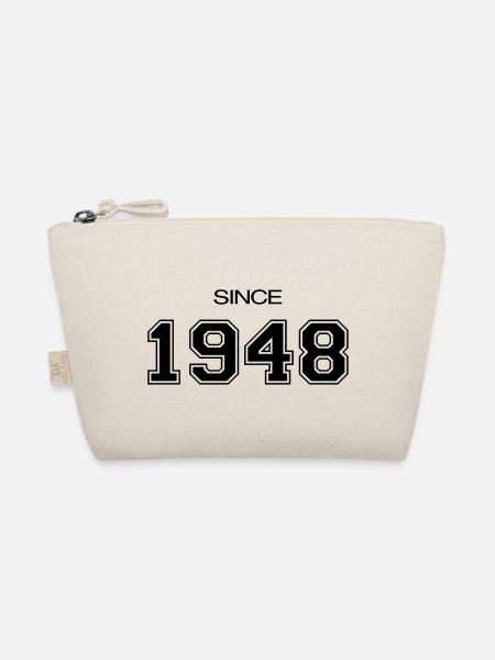 Geburtstag geschenk 1948 - Bio-Täschchen - Natur - Vorne