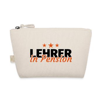 Lehrer Pension Ruhestand Rente Geschenk - Bio-Täschchen - Natur - Vorne