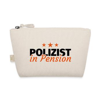 Polizist Rente Ruhestand Pension Geschenk - Bio-Täschchen - Natur - Vorne
