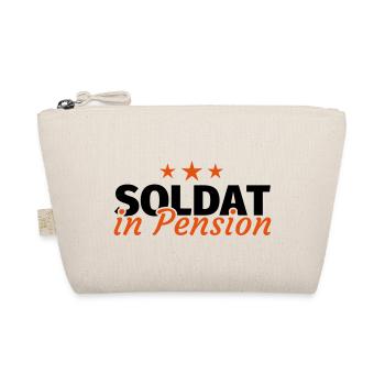 Soldat in Pension Ruhestand Rente - Bio-Täschchen - Natur - Vorne