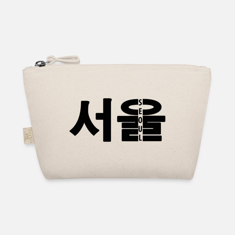 SEOUL Hangul Design - Bio-Täschchen - Natur