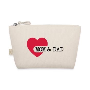 love_mom_and_dad__f2 - Organic Pouch - nature - Front