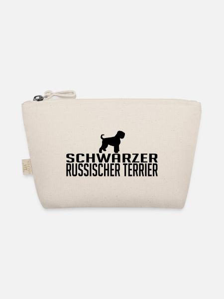SCHWARZER RUSSISCHER TERRIER Hunderasse Wilsigns - Bio-Täschchen - Natur