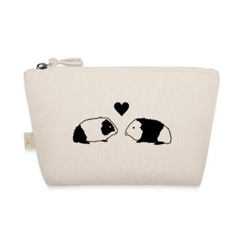Meerschwein Love - Bio-Täschchen - Natur - Vorne